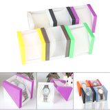 Maxbell 6 Pieces Watch Storage Box Transparent Protective for Travel Birthday