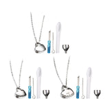 Maxbell Heart Cremation Urn Necklace Stainless Steel for Ashes Friends Husband without Lettering
