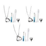 Maxbell Heart Cremation Urn Necklace Stainless Steel for Ashes Friends Husband without Lettering