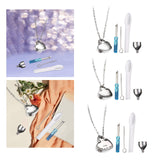 Maxbell Heart Cremation Urn Necklace Stainless Steel for Ashes Friends Husband without Lettering