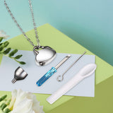 Maxbell Heart Cremation Urn Necklace Stainless Steel for Ashes Friends Husband without Lettering