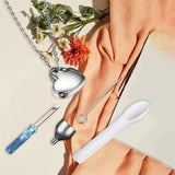 Maxbell Heart Cremation Urn Necklace Stainless Steel for Ashes Friends Husband without Lettering