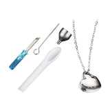 Maxbell Heart Cremation Urn Necklace Stainless Steel for Ashes Friends Husband with Lettering