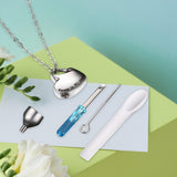 Maxbell Heart Cremation Urn Necklace Stainless Steel for Ashes Friends Husband with Lettering