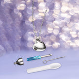 Maxbell Heart Cremation Urn Necklace Stainless Steel for Ashes Friends Husband with Lettering