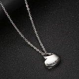 Maxbell Heart Cremation Urn Necklace Stainless Steel for Ashes Friends Husband with Lettering