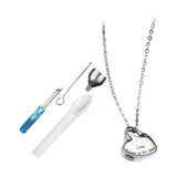 Maxbell Heart Cremation Urn Necklace Stainless Steel for Ashes Friends Husband Love Lettering
