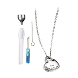 Maxbell Heart Cremation Urn Necklace Stainless Steel for Ashes Friends Husband Love Lettering