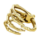 Maxbell Punk Skeleton Bracelet Jewelry for Halloween Cosplay Costume Fancy Dress Golden