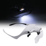 Maxbell Head Magnifier Adjustable Headband for Painting Electronic Repair Sewing