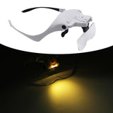 Maxbell Head Magnifier Adjustable Headband for Painting Electronic Repair Sewing