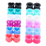 Maxbell 24Pcs Silicone Ear Gauges Ear Piercing Jewelry Earring Plugs Stretchers 8mm