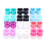 Maxbell 24Pcs Silicone Ear Gauges Ear Piercing Jewelry Earring Plugs Stretchers 8mm