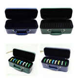 Maxbell Bangle Box Jewelry Case with 15 Slot Inserts Organizer for Women Men Girls Blue