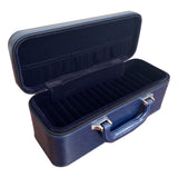 Maxbell Bangle Box Jewelry Case with 15 Slot Inserts Organizer for Women Men Girls Blue