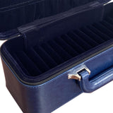 Maxbell Bangle Box Jewelry Case with 15 Slot Inserts Organizer for Women Men Girls Blue