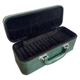 Maxbell Bangle Box Jewelry Case with 15 Slot Inserts Organizer for Women Men Girls Green