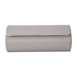Maxbell 3 Slot Watch Box Case Travel PU Leather Portable for Smart Watches Grey