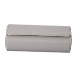 Maxbell 3 Slot Watch Box Case Travel PU Leather Portable for Smart Watches Grey