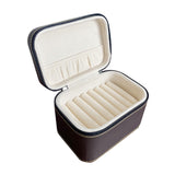Maxbell 7 Slots Bangle Box Gifts Storage Box for Engagement Wedding Anniversary Beige