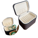 Maxbell 7 Slots Bangle Box Gifts Storage Box for Engagement Wedding Anniversary Beige