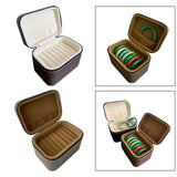 Maxbell 7 Slots Bangle Box Gifts Storage Box for Engagement Wedding Anniversary Beige