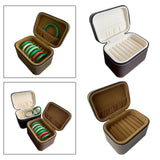 Maxbell 7 Slots Bangle Box Gifts Storage Box for Engagement Wedding Anniversary Beige