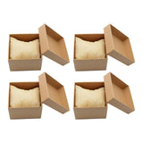 Maxbell 4 Pieces Kraft Watch Storage Box Single Slot Showcase Gifts Protective