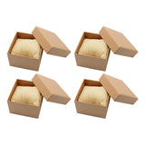 Maxbell 4 Pieces Kraft Watch Storage Box Single Slot Showcase Gifts Protective