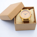 Maxbell 4 Pieces Kraft Watch Storage Box Single Slot Showcase Gifts Protective