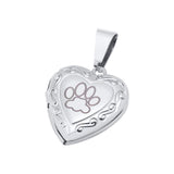 Maxbell Cute Pet Urn Pendant Waterproof Photo Locket Rustproof Fashion for Dog Cat Silver Pendant