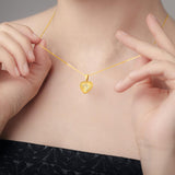 Maxbell Cute Pet Urn Pendant Waterproof Photo Locket Rustproof Fashion for Dog Cat Gold Pendant