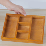 Maxbell Wooden Jewelry Display Tray Divider Box for Accessories Bedroom Drawer