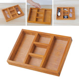 Maxbell Wooden Jewelry Display Tray Divider Box for Accessories Bedroom Drawer