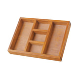 Maxbell Wooden Jewelry Display Tray Divider Box for Accessories Bedroom Drawer