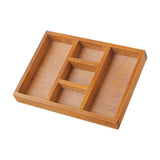 Maxbell Wooden Jewelry Display Tray Divider Box for Accessories Bedroom Drawer