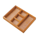 Maxbell Wooden Jewelry Display Tray Divider Box for Accessories Bedroom Drawer