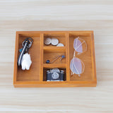 Maxbell Wooden Jewelry Display Tray Divider Box for Accessories Bedroom Drawer