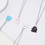 Maxbell 2Pcs Couple Pendant Necklaces Creative Decorate for Party Valentine'S Day