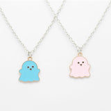 Maxbell 2Pcs Couple Pendant Necklaces Creative Decorate for Party Valentine'S Day