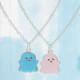 Maxbell 2Pcs Couple Pendant Necklaces Creative Decorate for Party Valentine'S Day