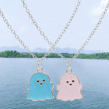 Maxbell 2Pcs Couple Pendant Necklaces Creative Decorate for Party Valentine'S Day