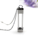 Maxbell Durable Memorial Urn Necklace Rustproof Waterproof Fashion for Birthday Cuboid