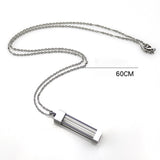 Maxbell Durable Memorial Urn Necklace Rustproof Waterproof Fashion for Birthday Cuboid