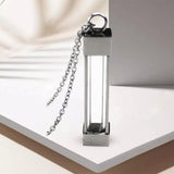 Maxbell Durable Memorial Urn Necklace Rustproof Waterproof Fashion for Birthday Cuboid