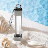 Maxbell Durable Memorial Urn Necklace Rustproof Waterproof Fashion for Birthday Cuboid