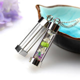 Maxbell Durable Memorial Urn Necklace Rustproof Waterproof Fashion for Birthday Cylindrical