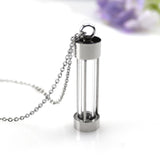 Maxbell Durable Memorial Urn Necklace Rustproof Waterproof Fashion for Birthday Cylindrical