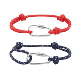 Maxbell Bracelet Handmade Adjustable Classic Chain for Men Women Birthday Holiday Red