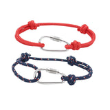 Maxbell Bracelet Handmade Adjustable Classic Chain for Men Women Birthday Holiday Red